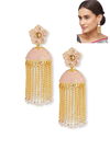 Chain Fringe Dangle Earrings New Jhumka Design For Party And Functions Latest Earrings Collection 1930